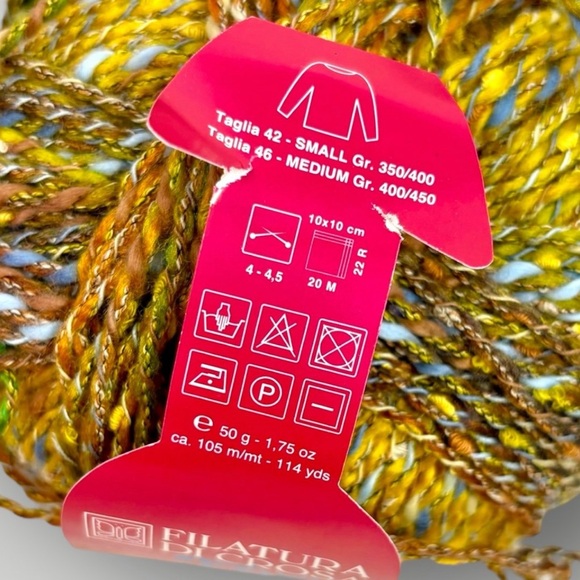 Filatura Di Crosa Fancy Tempo Made in Italy Ball Cotton/Acrylic/Polyamide 114yds - Picture 2 of 4